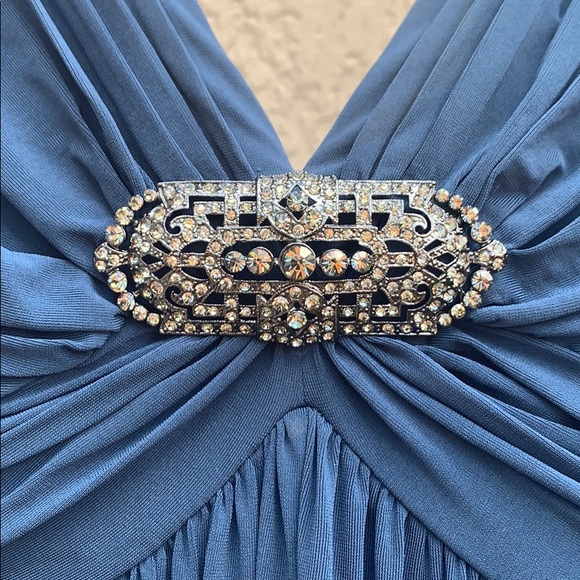 Bcbgmaxazria Jeweled Long Evening Dress Petite XSP - Picture 3 of 7